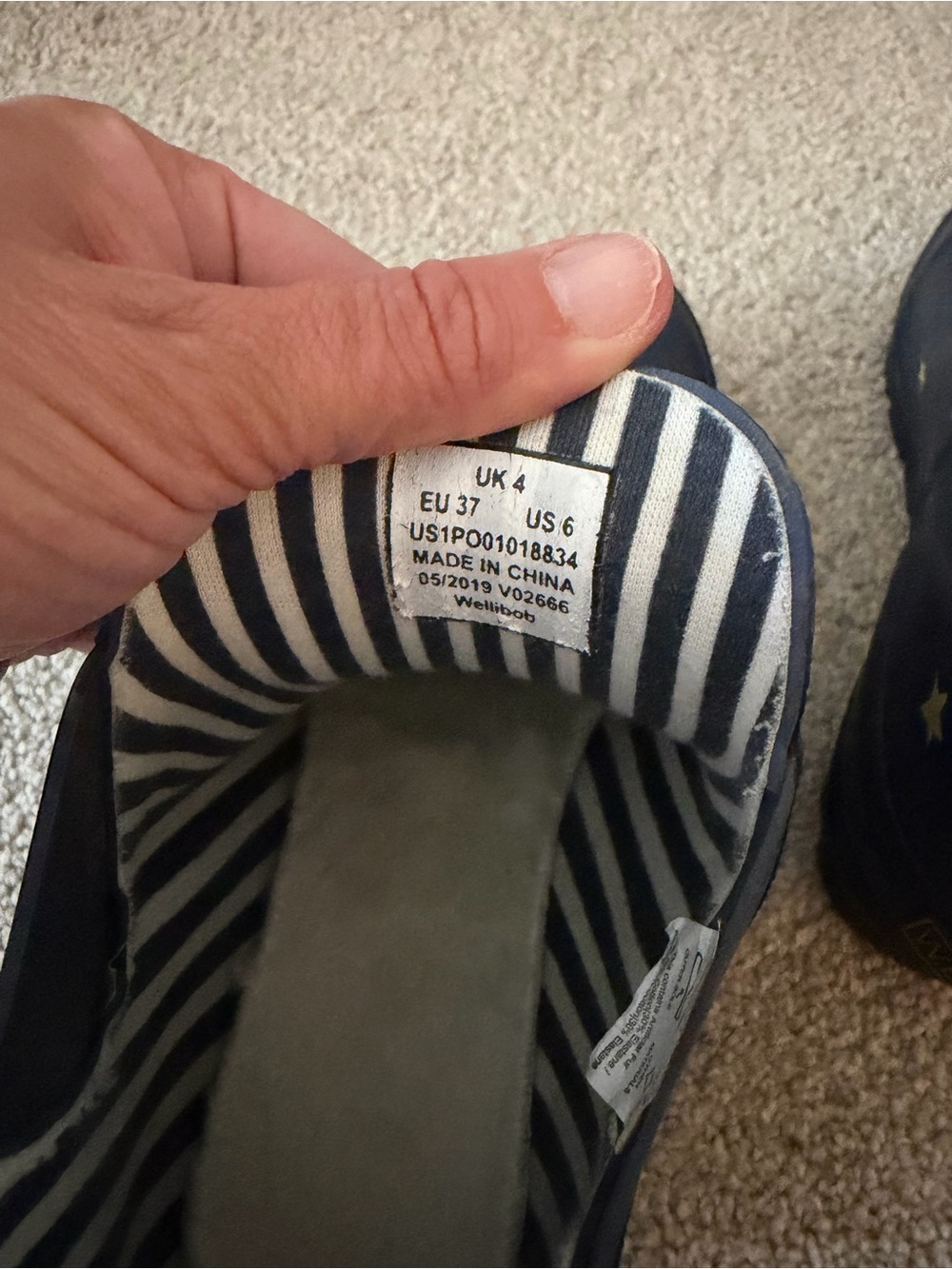 Joules Navy Star Gaze Wellibob Ankle Rain Boots Size 6 - Picture 4 of 6